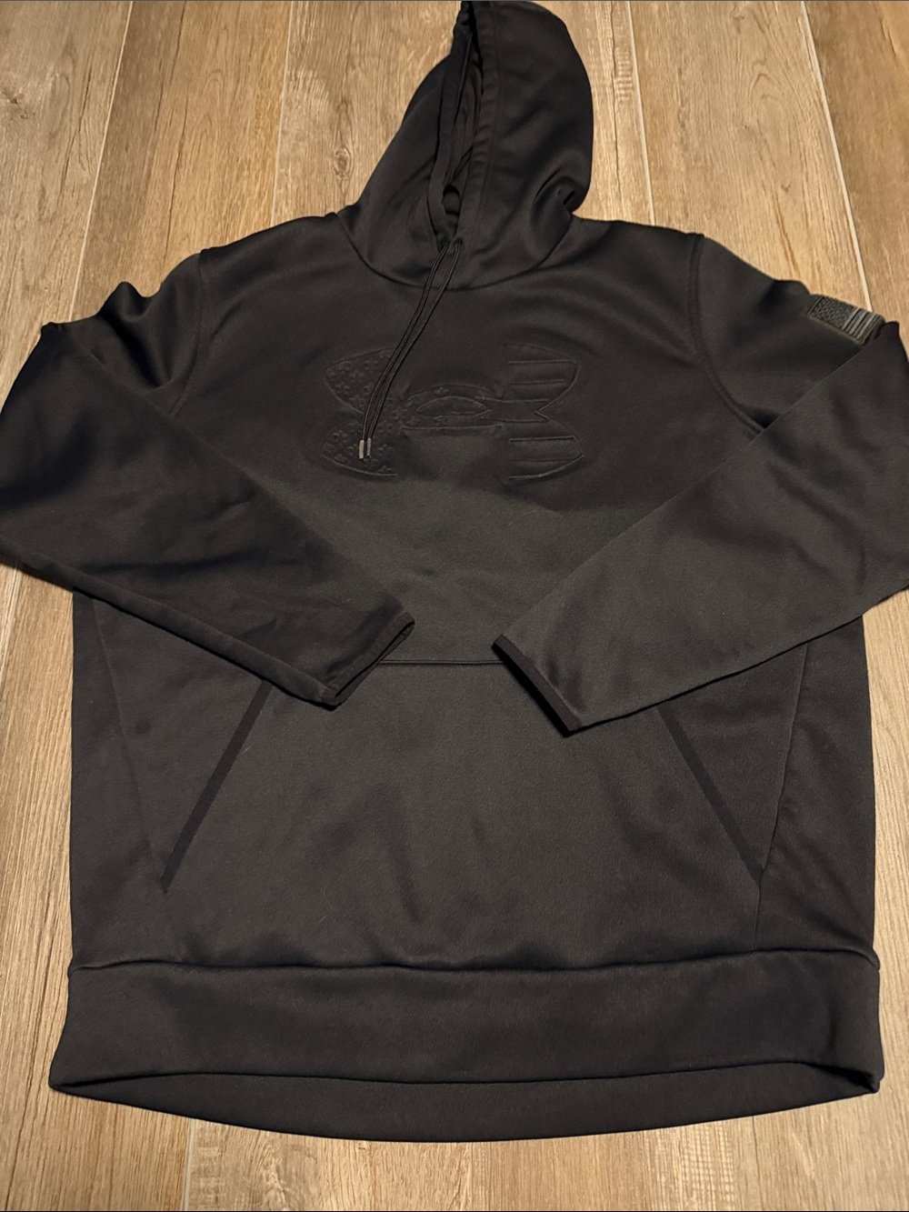 Under Armour Black Hoodie with Embossed Logo